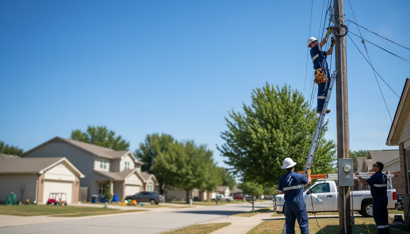 Residential electrician providing installation services in Julian, NC